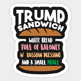 Trump Sandwich Sticker